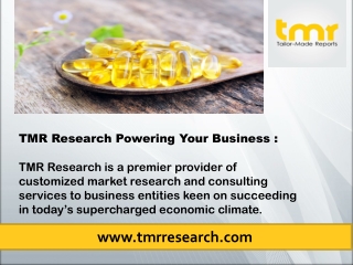 Omega 3 Supplements Market Set to Register Healthy CAGR