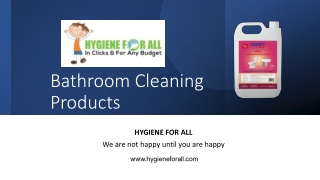 Bathroom Cleaning Products​