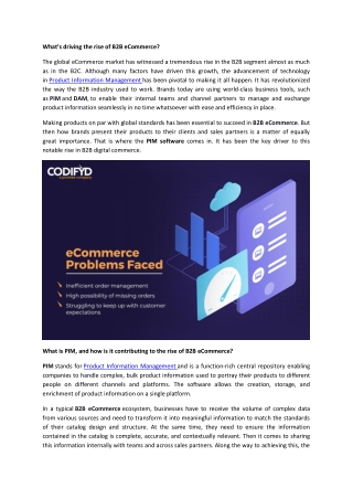 What’s driving the rise of B2B eCommerce