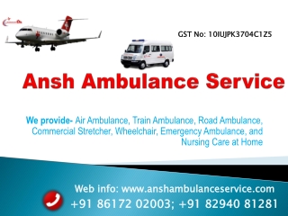 Get the Best & Advanced Technology Ambulance Services in Patna |ANSH
