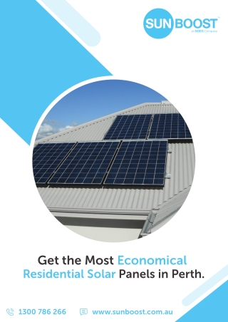 Get the Most Economical Residential Solar Panels in Perth