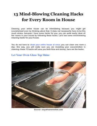 13 Mind-Blowing Cleaning Hacks for Every Room in House