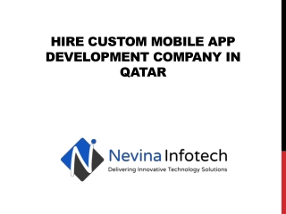 Hire Custom Mobile App Development Company in Qatar