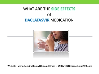 What are common side effects of Daclatasvir