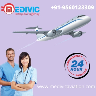 Pick Air Ambulance in Lucknow by Medivic Aviation with Clinical Facilities