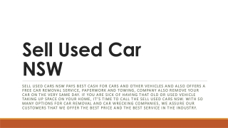 Get Best Cash For Cars in Parramatta By Sell Used Car NSW