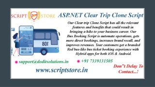 ASP.NET Clear Trip Clone System - SCRIPTSTORE.IN