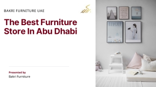 The Best Furniture Store In Abu Dhabi