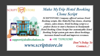 Make MyTrip Hotel Booking Clone System - SCRIPTSTORE.IN