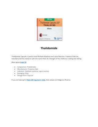 thalix 100 mg price in India
