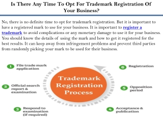 Is There Any Time To Opt For Trademark Registration Of Your Business?