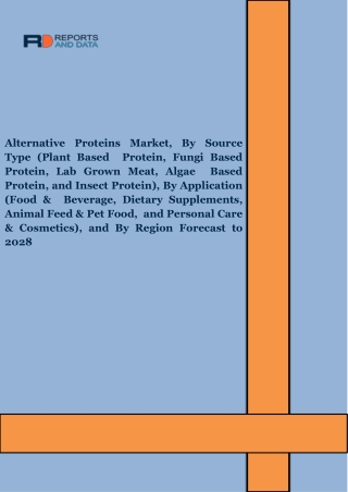 Alternative Proteins Market Analysis, Size, Share, Industry Growth 2028
