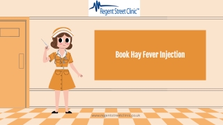 HAY FEVER INJECTION COSTS JUST £75 PER 40MG DOSE