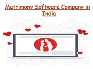 Matrimony Software Company in India