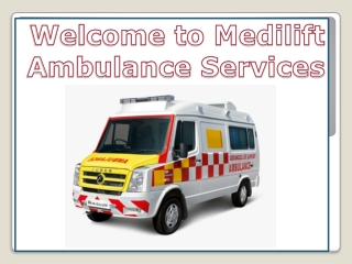 CCU Ambulance Service in New Town and Park Street by Medilift Ambulance Service