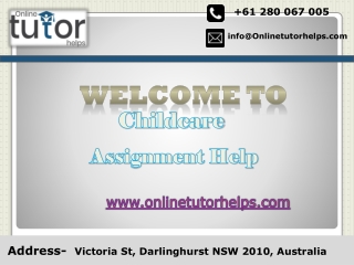 Childcare Assignment Help PPT