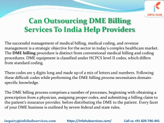 Can Outsourcing DME Billing Services To India Help Providers