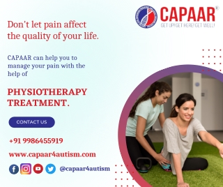 Physiotherapy Treatment at CAPAAR - Best Physiotherapist in Hulimavu, Bangalore