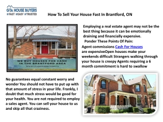 Fast Home Buyers & Need To Sell My House Fast – Compare with GTA House Buyers