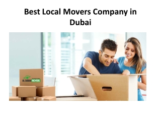 Best Local Movers Company in Dubai
