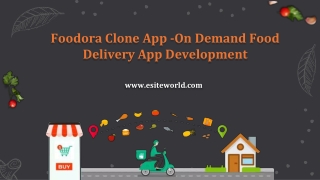 Foodora Clone App -On Demand Food Delivery App Development