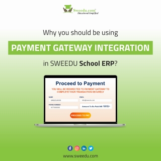 Why You Should Be Using Payment Gateway Integration in sweedu School ERP software