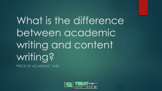 What is the difference between academic writing and