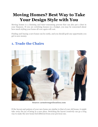 Moving Homes_ Best Way to Take Your Design Style with You