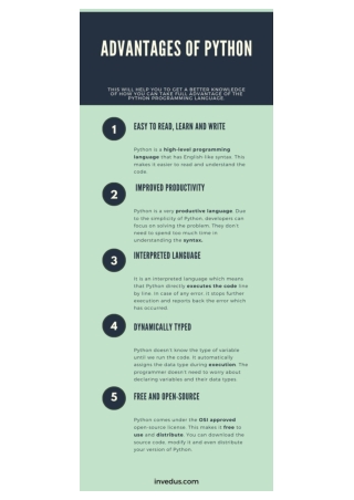What Are the Advantages of Python?