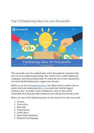 Best Fundraising Ideas for Charities