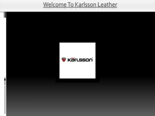 Custom Leather Sofas - Karlsson Leather
