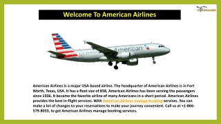 American Airlines Manage Booking  1-866-579-8033