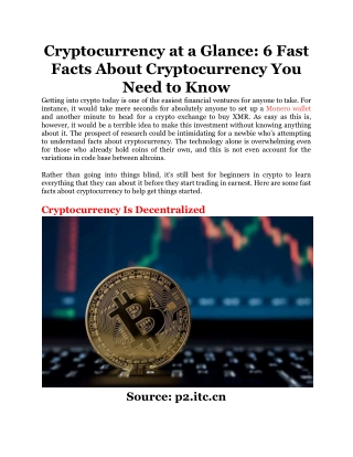 Cryptocurrency at a Glance_ 6 Fast Facts About Cryptocurrency You Need to Know