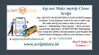 Asp.net Make Mytrip Clone Script - SCRIPTSTORE.IN