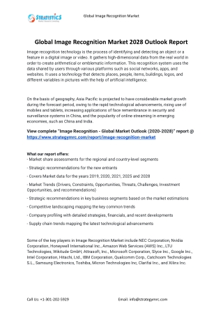 2021 Image Recognition Industry Global Analysis Report