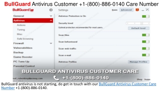 BullGuard Antivirus Support  1-(800)-886-0140 Helpline Number