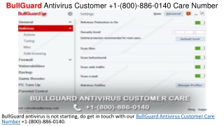 BullGuard Antivirus Support  1-(800)-886-0140 Helpline Number