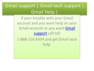 Gmail tech support | Gmail support |