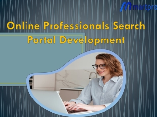 Online Professionals Search Portal Development