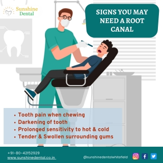 Do you need Root Canal | Best Dental Clinic in Whitefield | Sunshine Dental