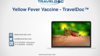 Yellow Fever Vaccine - TravelDoc™