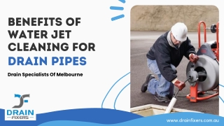 Benefits of Water Jet Cleaning For Drain Pipes