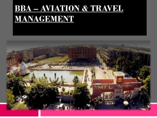 BBA – Aviation & Travel Management