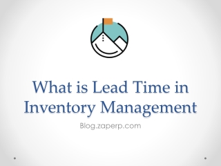 What is Lead Time in Inventory Management