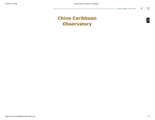 China's Inroads in the Caribbean Basin | China Carribean observatory