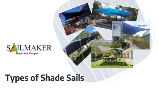 Types of Shade Sails