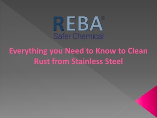 Clean Rust from Stainless Steel