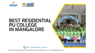 best residential pu college in mangalore