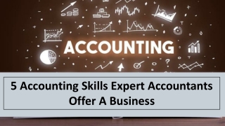5 Accounting Skills Expert Accountants Offer A Business