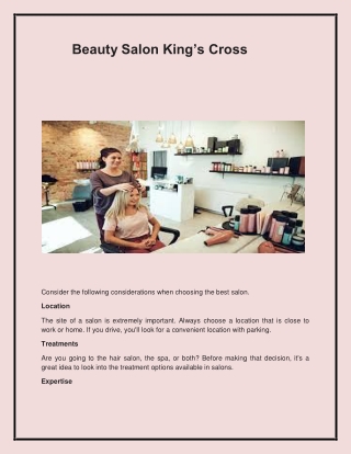 One of the best Beauty Salon in Archway